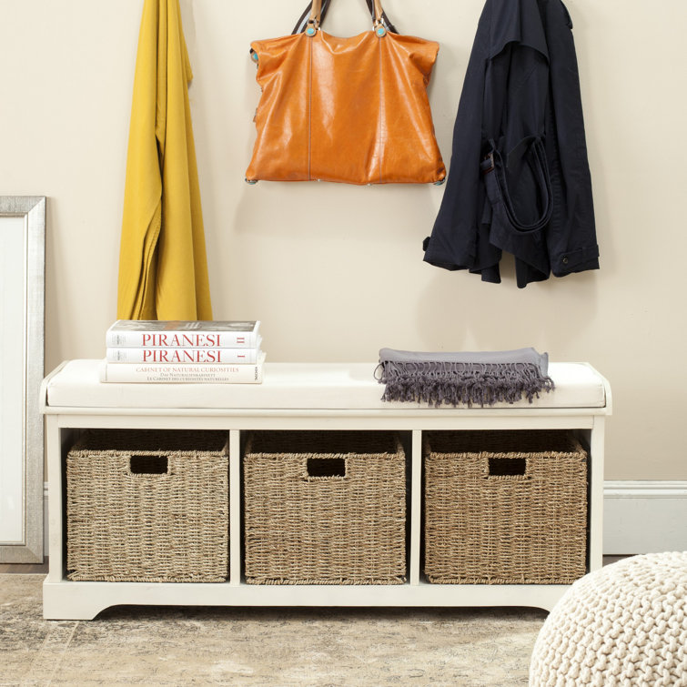 Painswick Canvas Upholstered Storage Bench Beachcrest Home